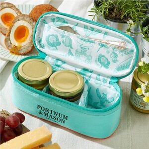 Fortnum & Mason Picnic Condiments Bag, Eau de Nil - EUC